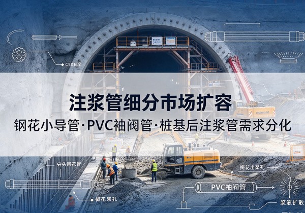 漳平注浆管细分市场扩容，隧道钢花小导管、PVC 袖阀管、桩基后注浆管需求分化